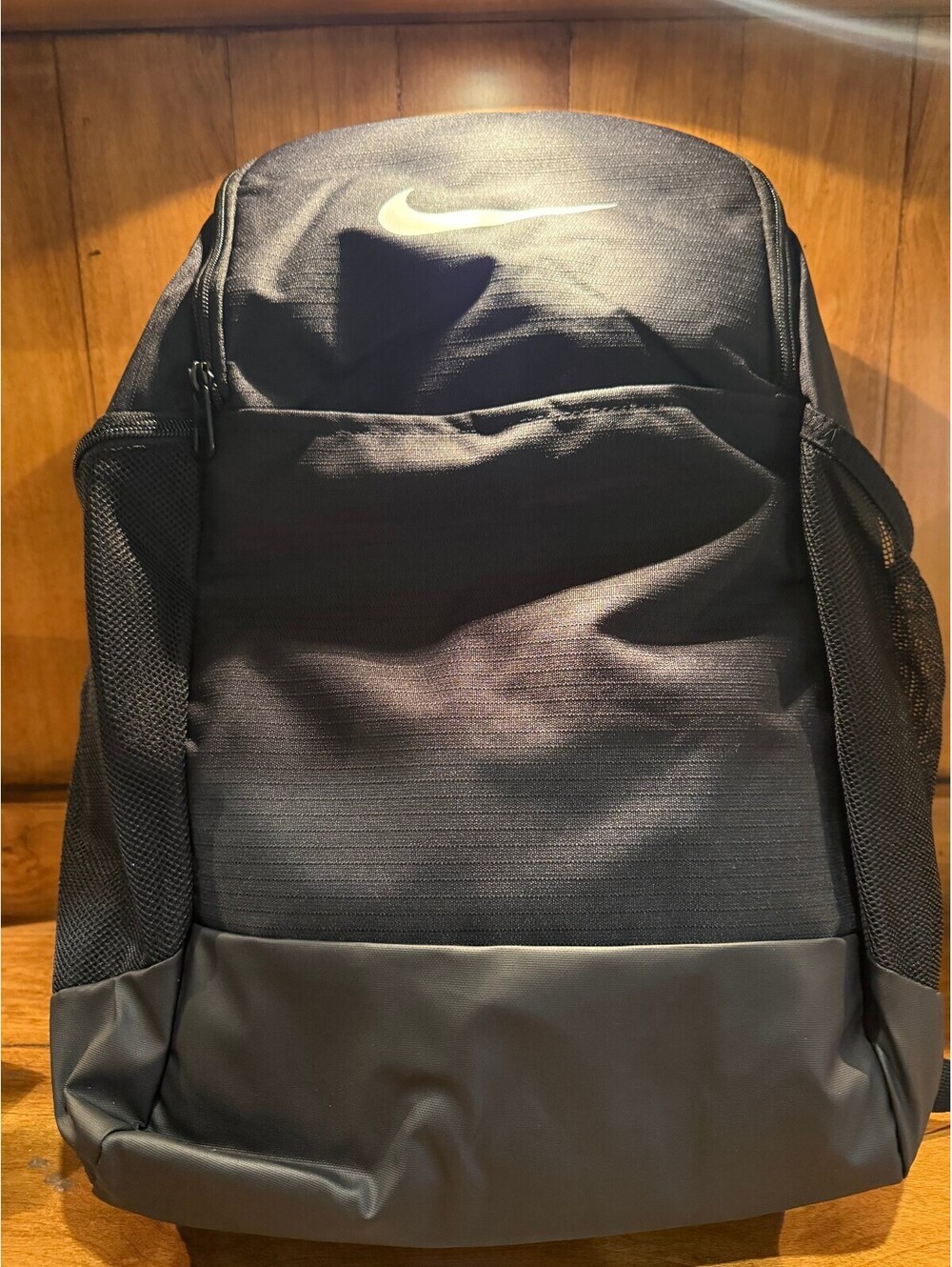 New Nike Black Backpack with Padded Straps and Multiple Compartments